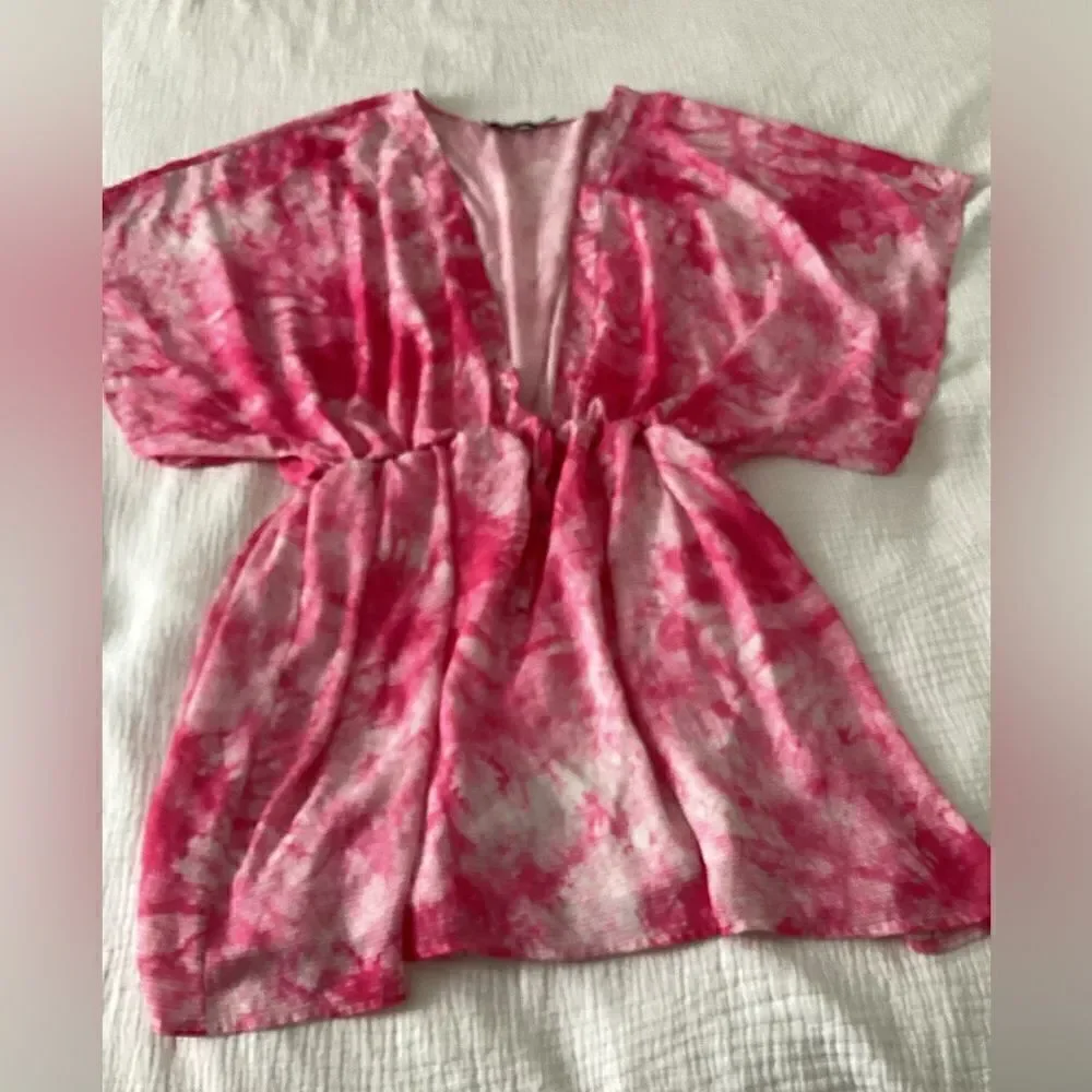 JustFab XXL swim cover Pink